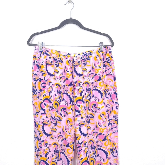 J.CREW Pull-On Silk Paisley Swirl Pants - Picture 4 of 9